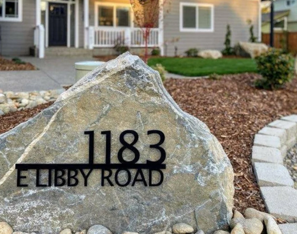 Steel Address Sign Steel Address Signs